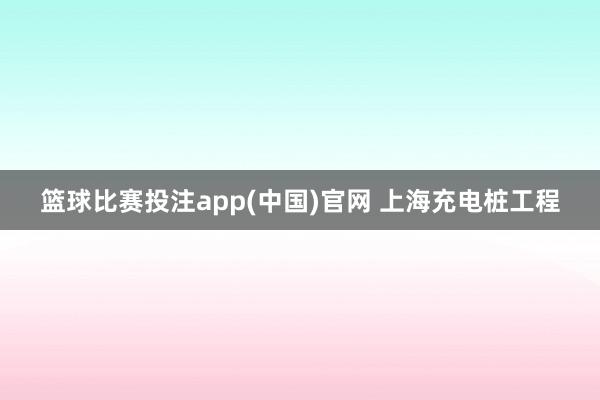 篮球比赛投注app(中国)官网 上海充电桩工程
