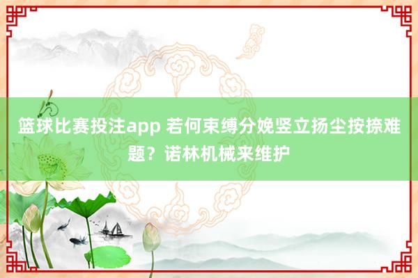 篮球比赛投注app 若何束缚分娩竖立扬尘按捺难题？诺林机械来维护