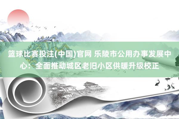篮球比赛投注(中国)官网 乐陵市公用办事发展中心：全面推动城区老旧小区供暖升级校正
